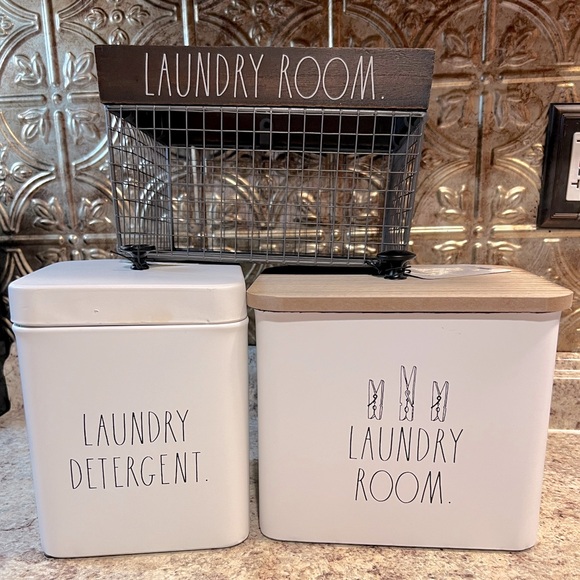 Rae Dunn Accessories - RAE DUNN Laundry Room Set NWT